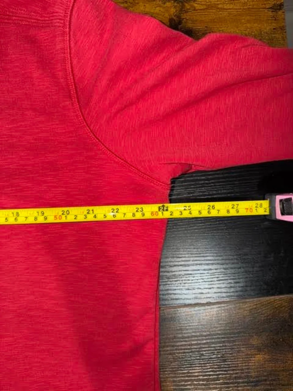 Eddie Bauer Red Knit Henley Hoodie - Button Placket Pullover Sweatshirt Men XL